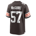 Davalo C.Browns #57 Isaiah McGuire Brown Team Game Jersey