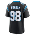 Davalo C.Panthers #98 D.J. Wonnum Black Game Jersey