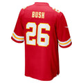 Davalo KC.Chiefs #26 Deon Bush Red Game Player Jersey