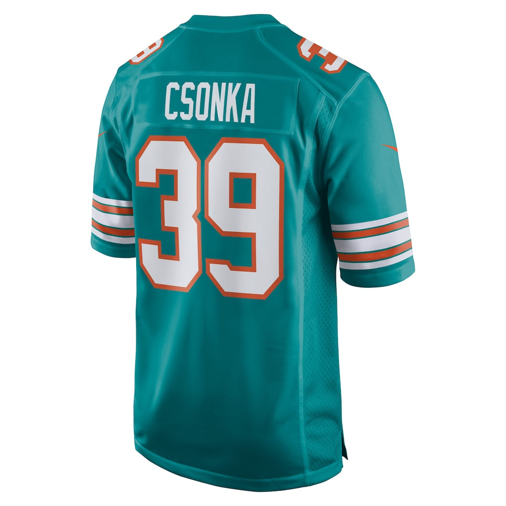 Davalo M.Dolphins #39 Larry Csonka Aqua Retired Player Jersey