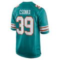 Davalo M.Dolphins #39 Larry Csonka Aqua Retired Player Jersey