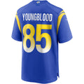 Davalo LA.Rams #85 Jack Youngblood Royal Game Retired Player Jersey