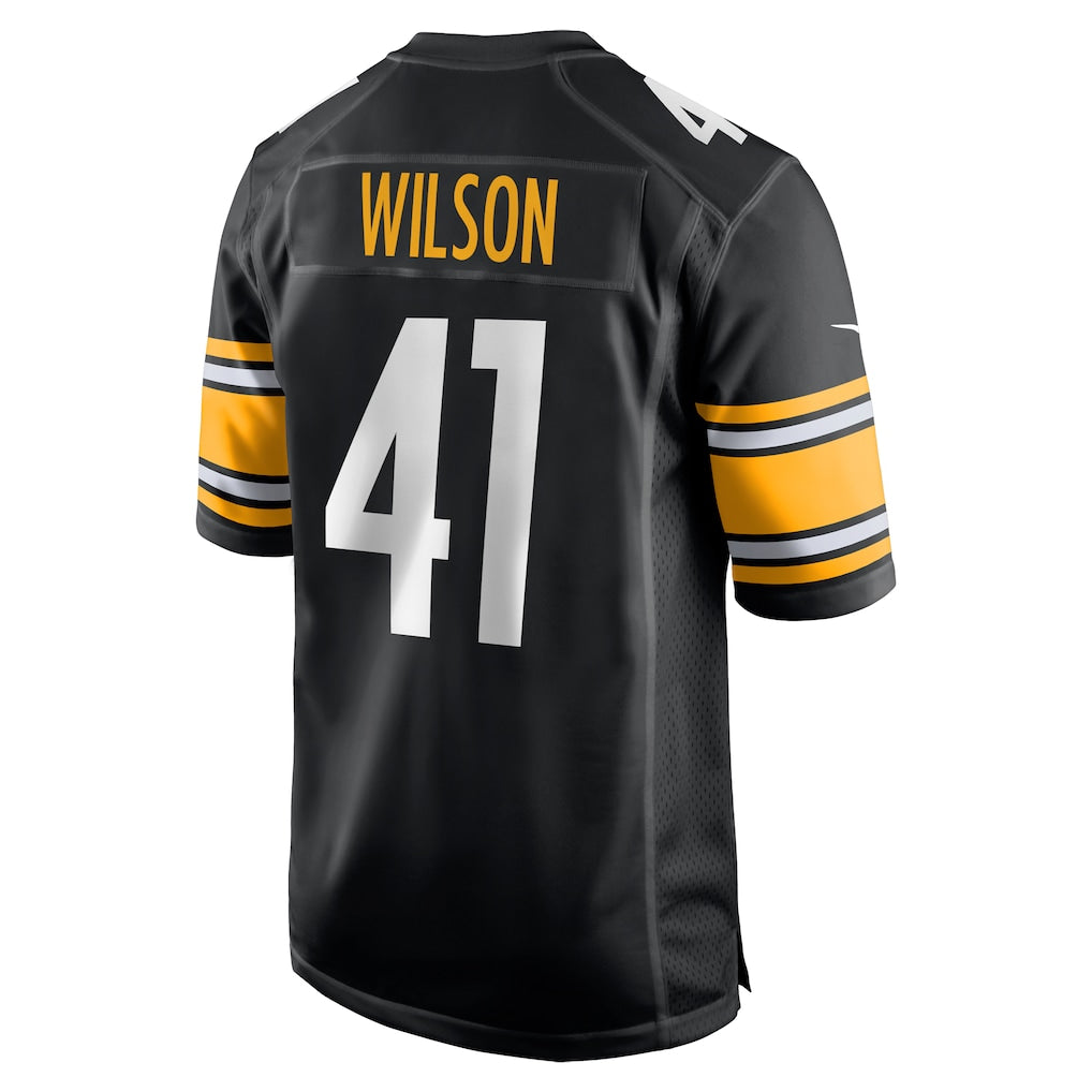 Davalo P.Steelers #41 Payton Wilson Black Game Jersey