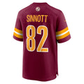 Davalo W.Commanders #82 Ben Sinnott Burgundy Game Jersey