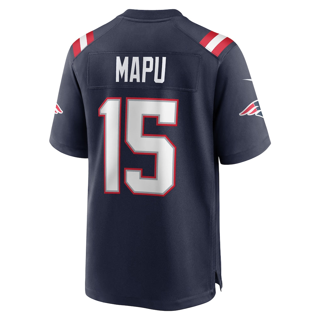 Davalo NE.Patriots #15 Marte Mapu Navy Game Retired Player Jersey