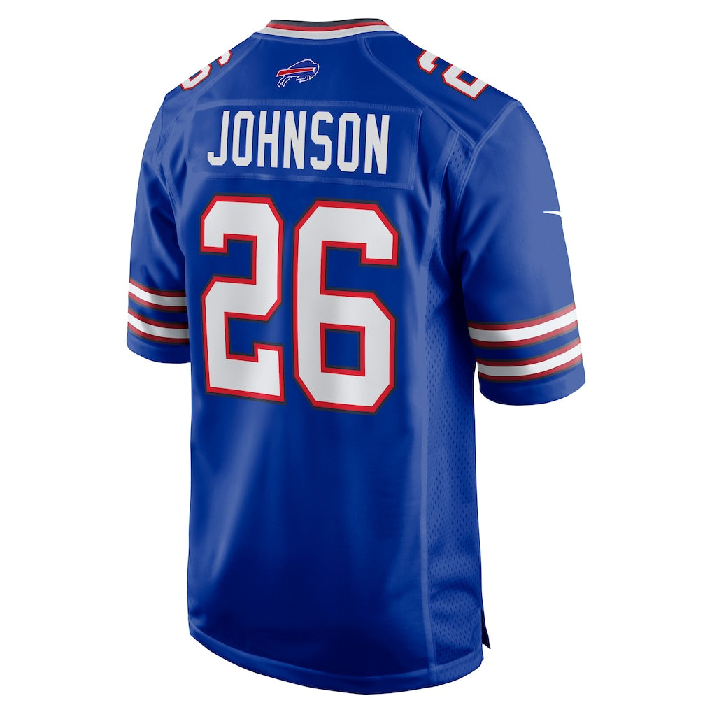 Davalo B.Bills #26 Ty Johnson Royal Team Game Jersey