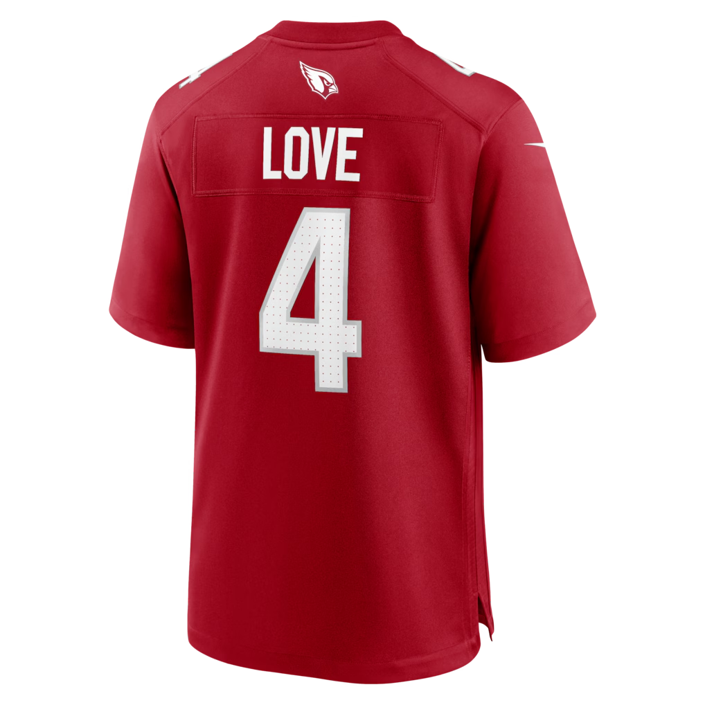 Davalo A.Cardinals #4 Jeremiyah Love Red Game Player Stitched Jerseys
