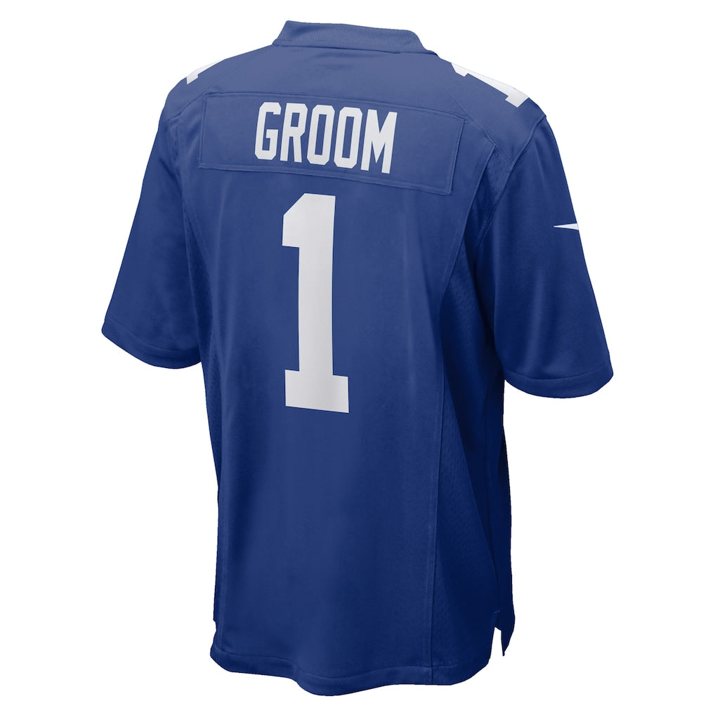 Davalo NY.Giants #1 Groom Royal Game Jersey
