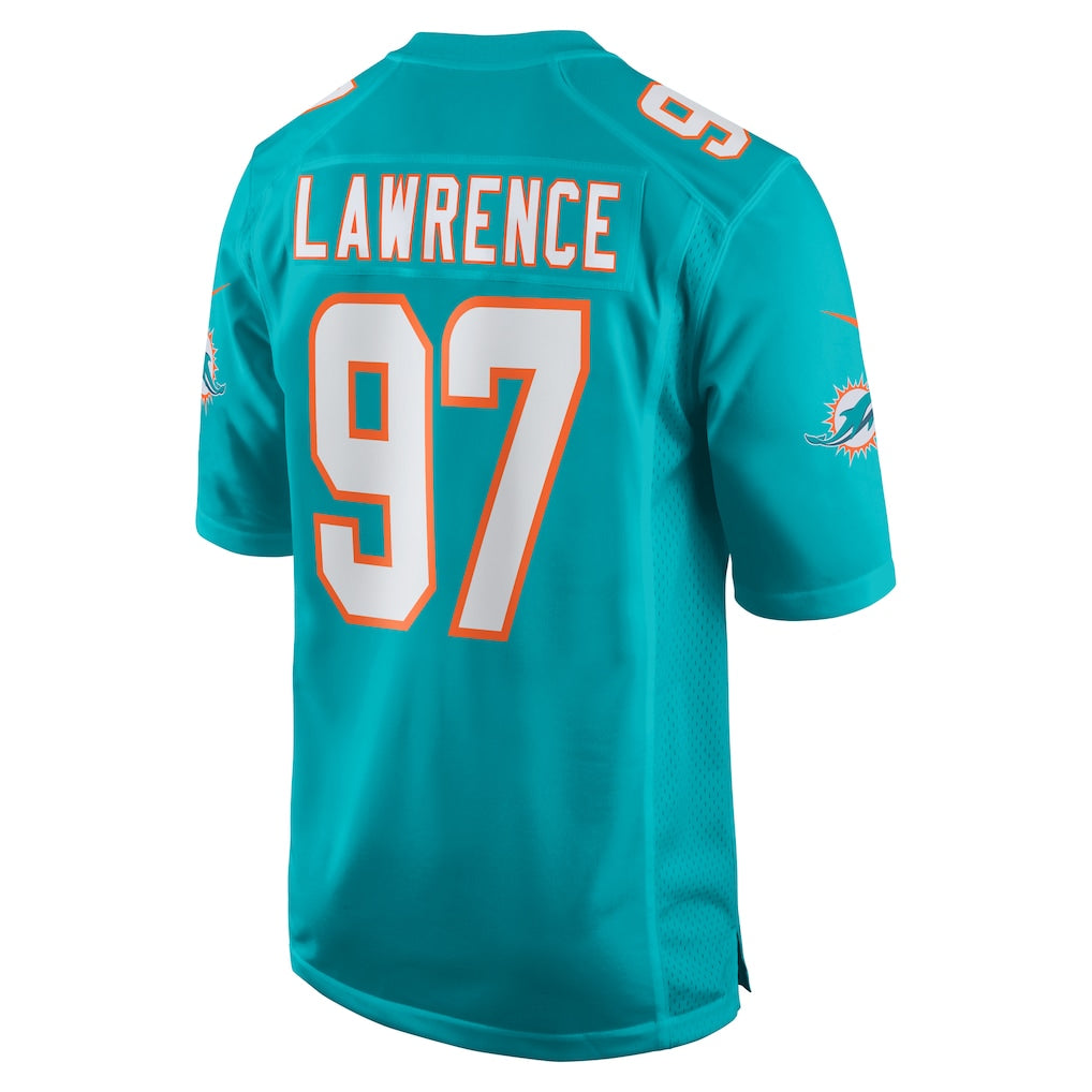 Davalo M.Dolphins #97 Rashard Lawrence Aqua Team Game Jersey