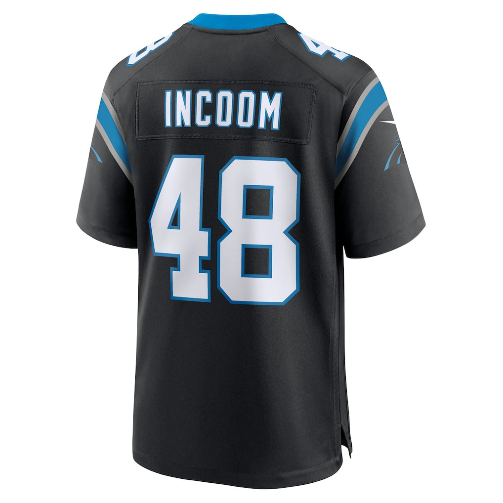 Davalo C.Panthers #48 Thomas Incoom Black Team Game Jersey