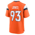 Davalo D.Broncos #93 D.J. Jones Orange Team Game Jersey