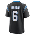 Davalo C.Panthers #6 Sam Martin Black Team Game Jersey
