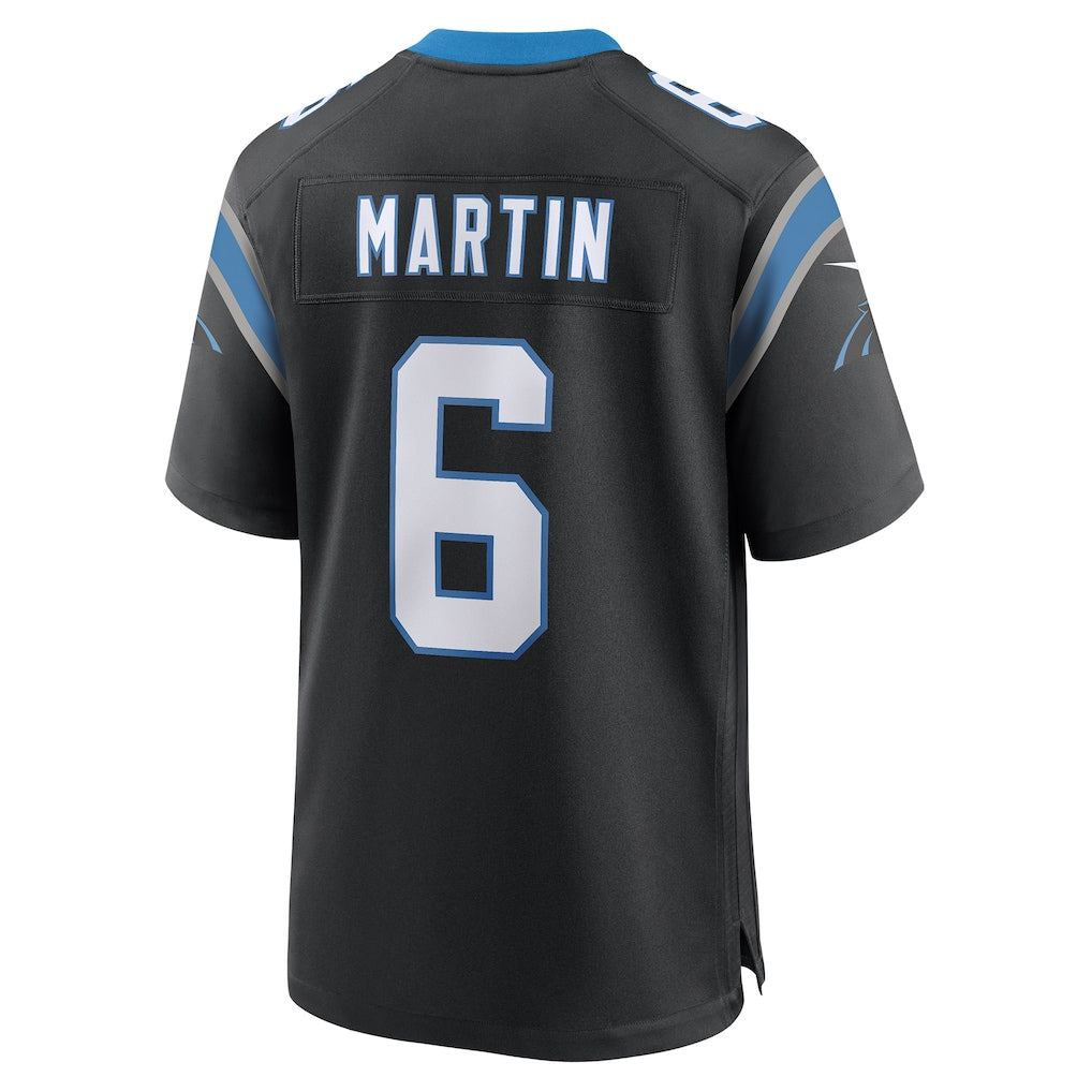 Davalo C.Panthers #6 Sam Martin Black Team Game Jersey
