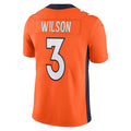 Davalo D.Broncos #3 Russell Wilson Orange Team Vapor Limited Jersey