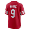 Davalo SF.49ers #9 Skyy Moore Scarlet Team Game Jersey