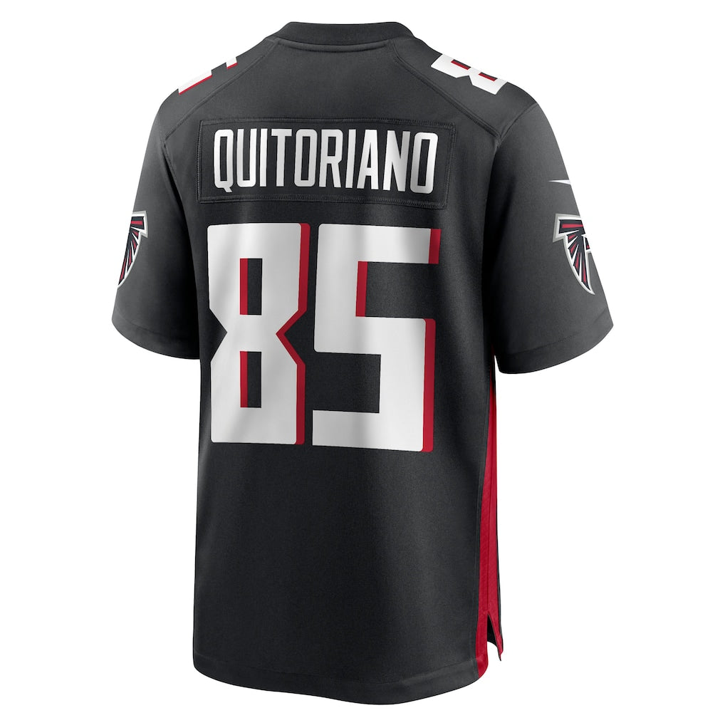 Davalo A.Falcons #85 Teagan Quitoriano Black Team Game Jersey