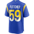 Davalo LA.Rams #59 London Fletcher Royal Game Retired Player Jersey