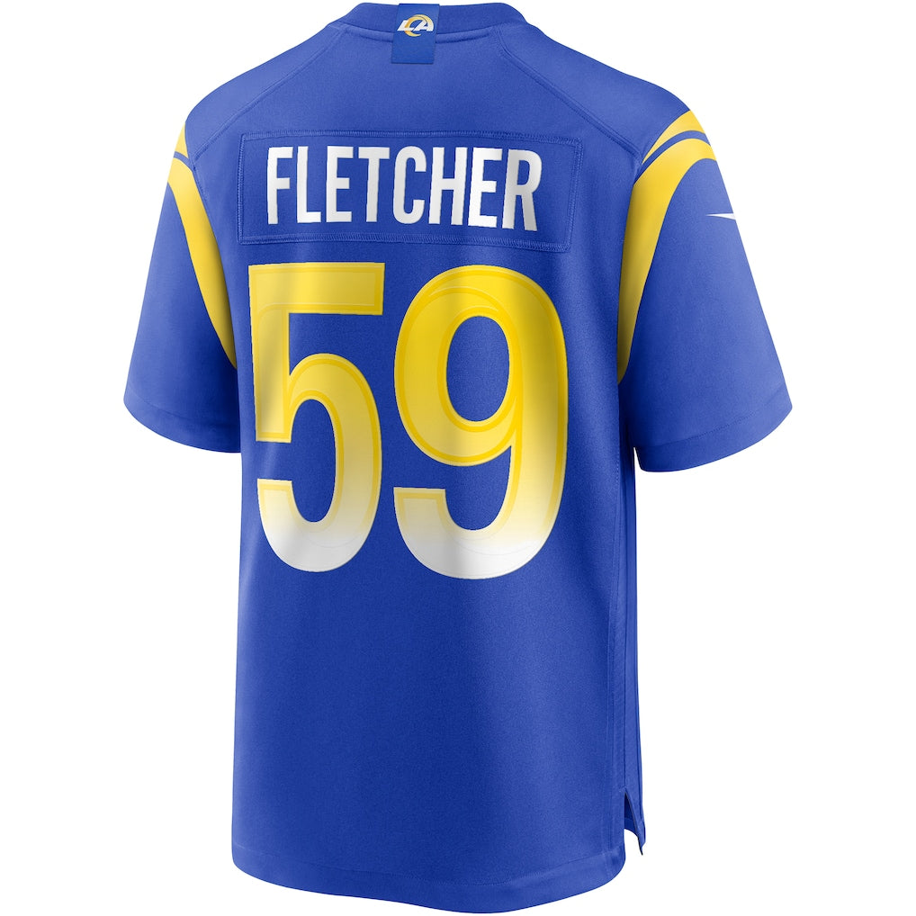 Davalo LA.Rams #59 London Fletcher Royal Game Retired Player Jersey