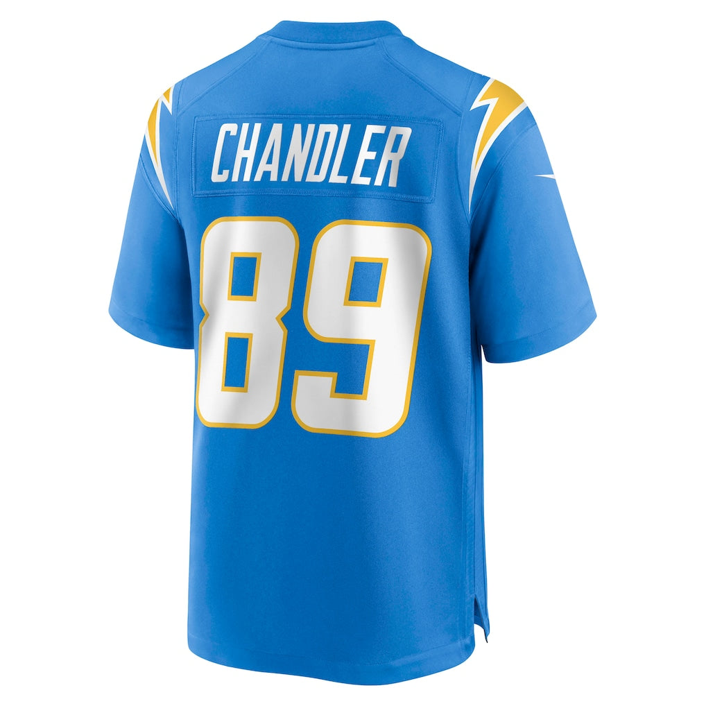 Davalo LA.Chargers #89 Wes Chandler Powder Blue Game Retired Player Jersey