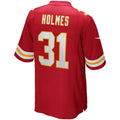 Davalo KC.Chiefs #31 Priest Holmes Red Game Retired Player Jersey