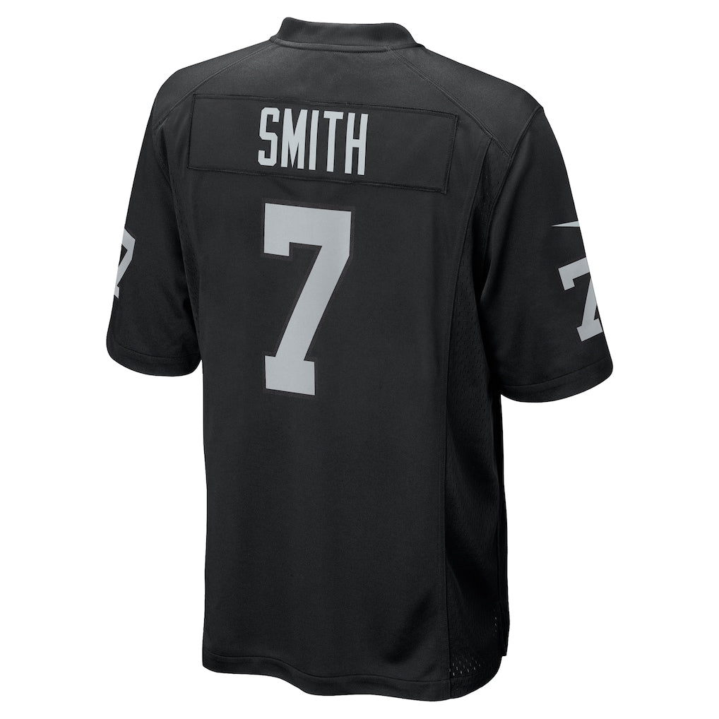 Davalo LV.Raiders #7 Geno Smith Black Game Player Jersey