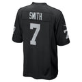 Davalo LV.Raiders #7 Geno Smith Black Game Player Jersey
