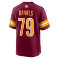 Davalo W.Commanders #79 Braeden Daniels Burgundy Team Game Jersey