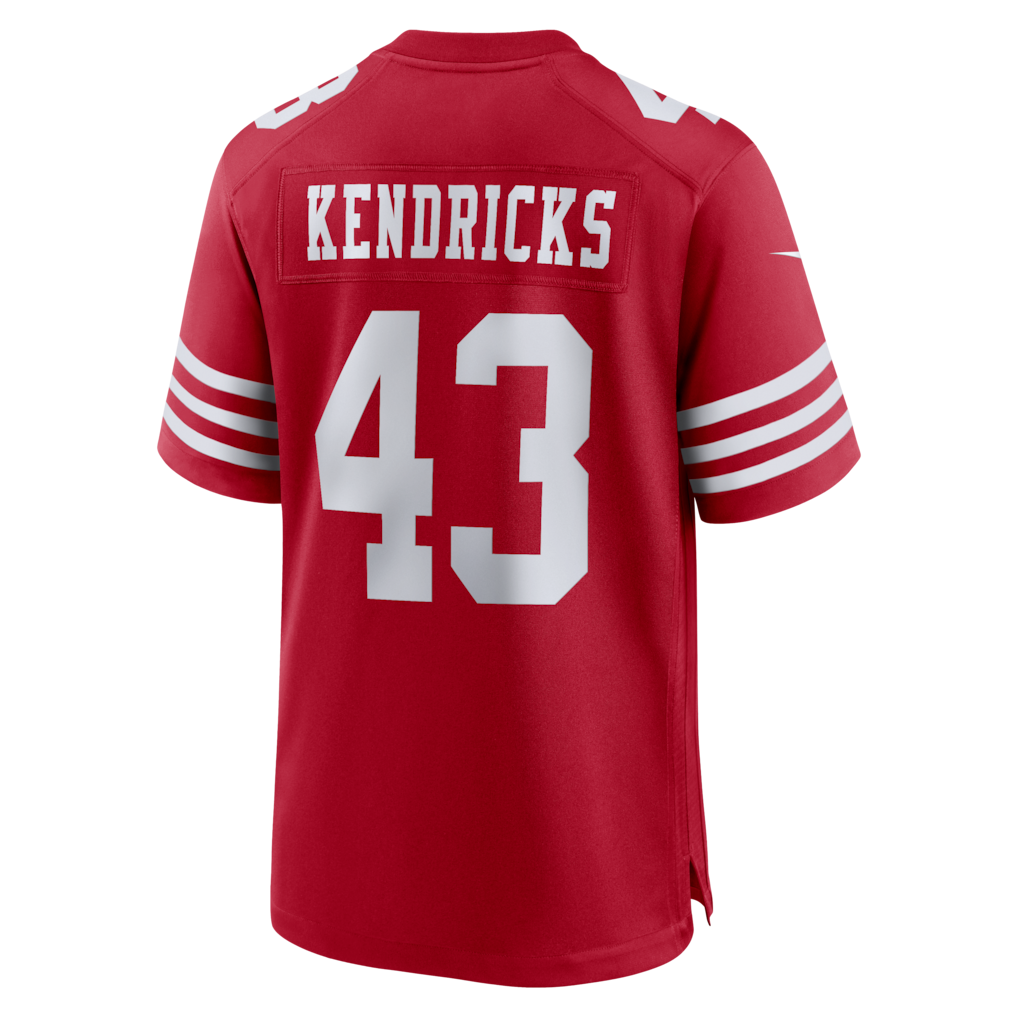 Davalo SF.49ers #43 Eric Kendricks Scarlet Team Game Jersey