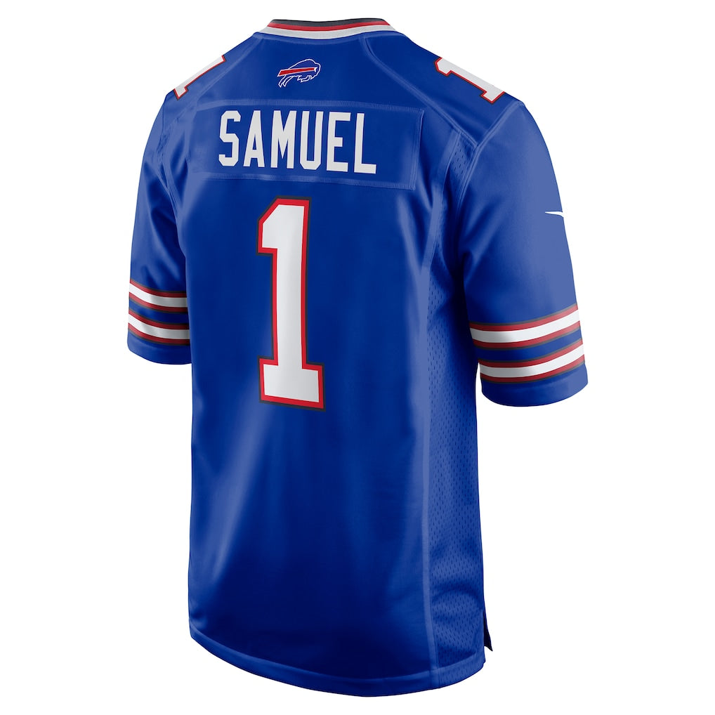 Davalo B.Bills #1 Curtis Samuel Royal Game Jersey