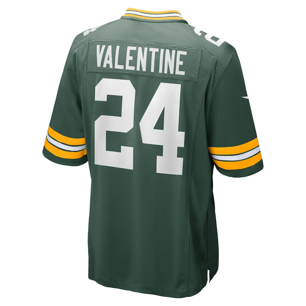 Davalo GB.Packers #24 Carrington Valentine Green Game Jersey