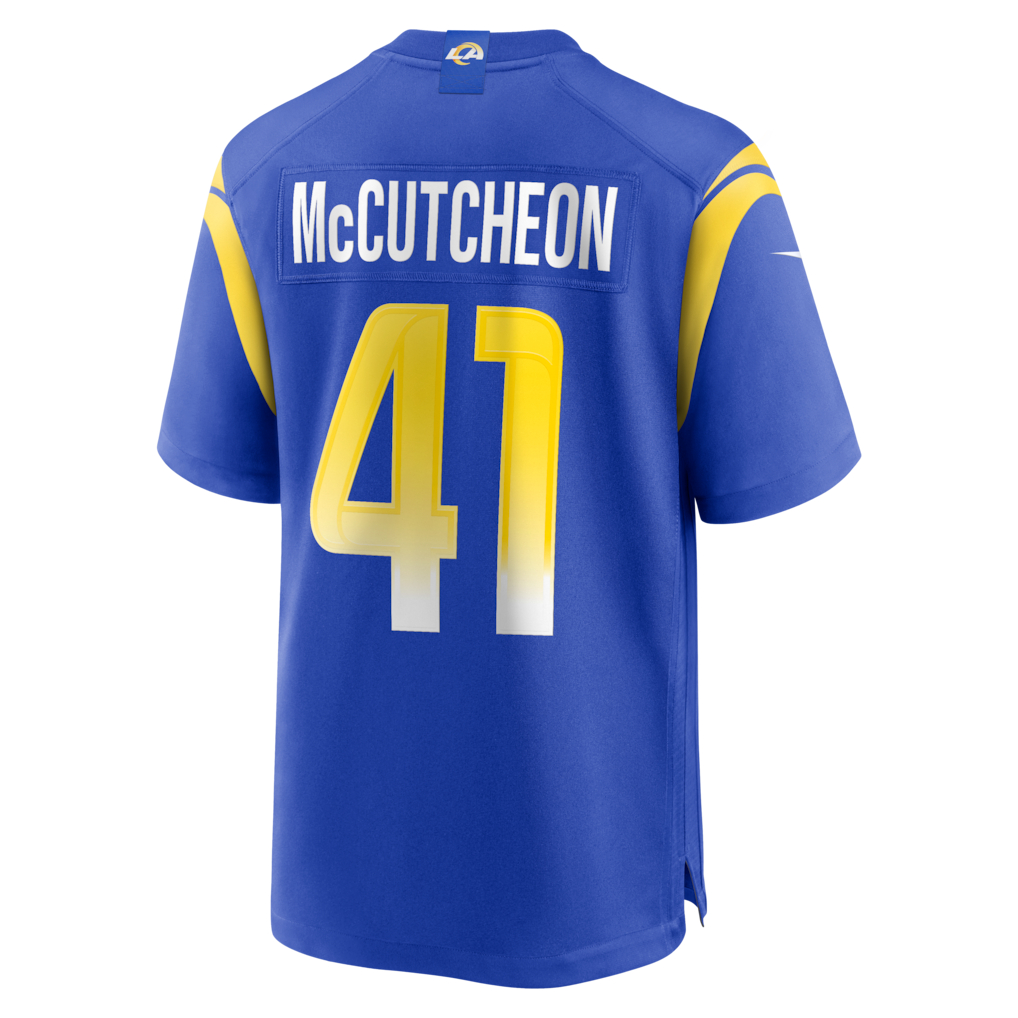 Davalo LA.Rams #41 Cameron McCutcheon Royal Game Jersey