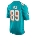 Davalo M.Dolphins #89 Julian Hill Aqua Game Jersey