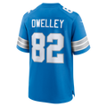 Davalo D.Lions #82 Ross Dwelley Blue Team Game Jersey