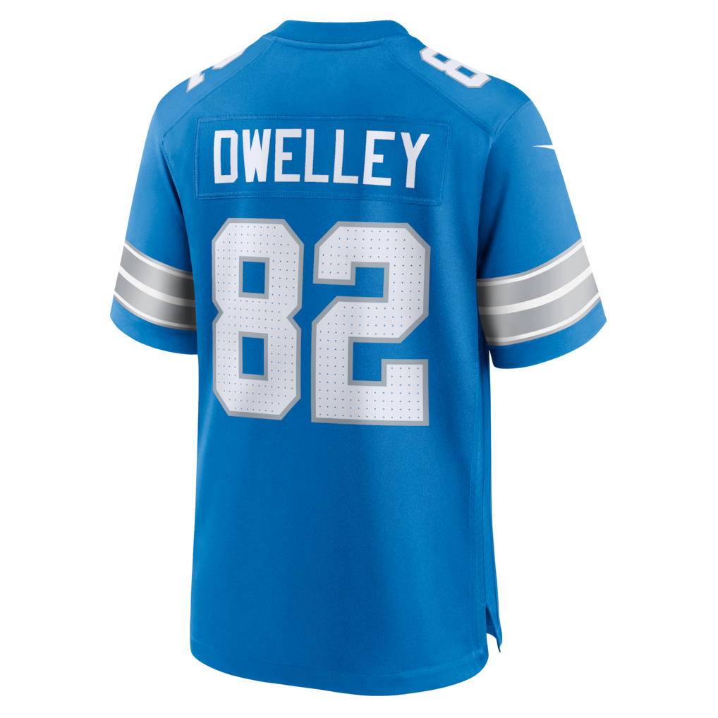 Davalo D.Lions #82 Ross Dwelley Blue Team Game Jersey