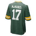Davalo GB.Packers #17 Brandon McManus Green Team Game Jersey