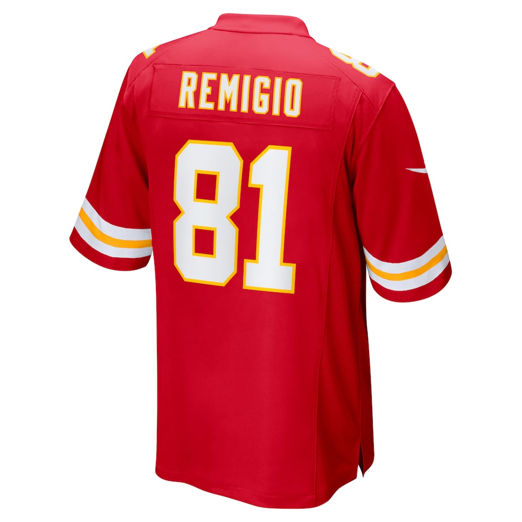 Davalo KC.Chiefs #81 Nikko Remigio Red Team Game Jersey