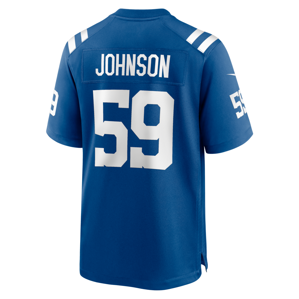 Davalo IN.Colts #59 Buddy Johnson Royal Team Game Jersey