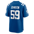 Davalo IN.Colts #59 Buddy Johnson Royal Team Game Jersey