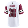 Davalo W.Commanders #30 Austin Ekeler White Game Jersey