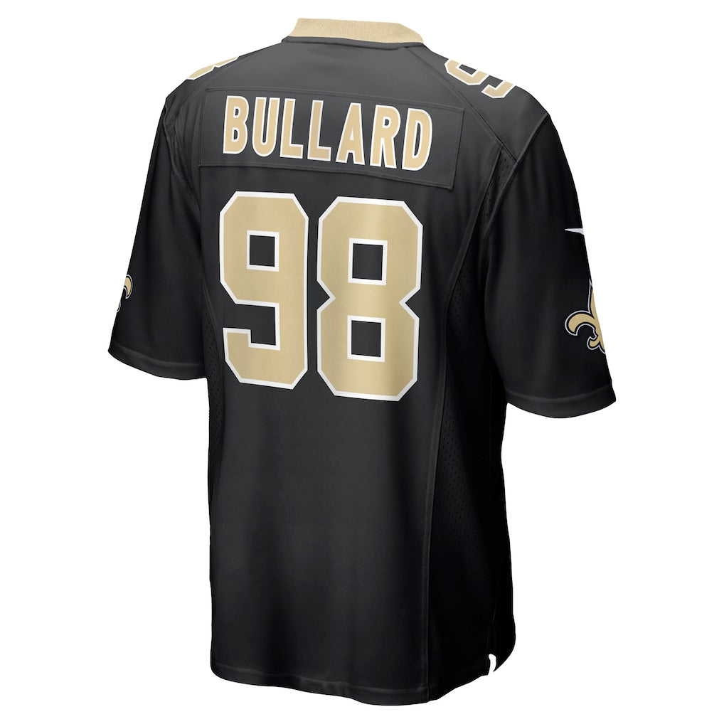 Davalo NO.Saints #98 Jonathan Bullard Black Team Game Jersey