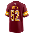 Davalo W.Commanders #52 Preston Smith Burgundy Team Game Jersey