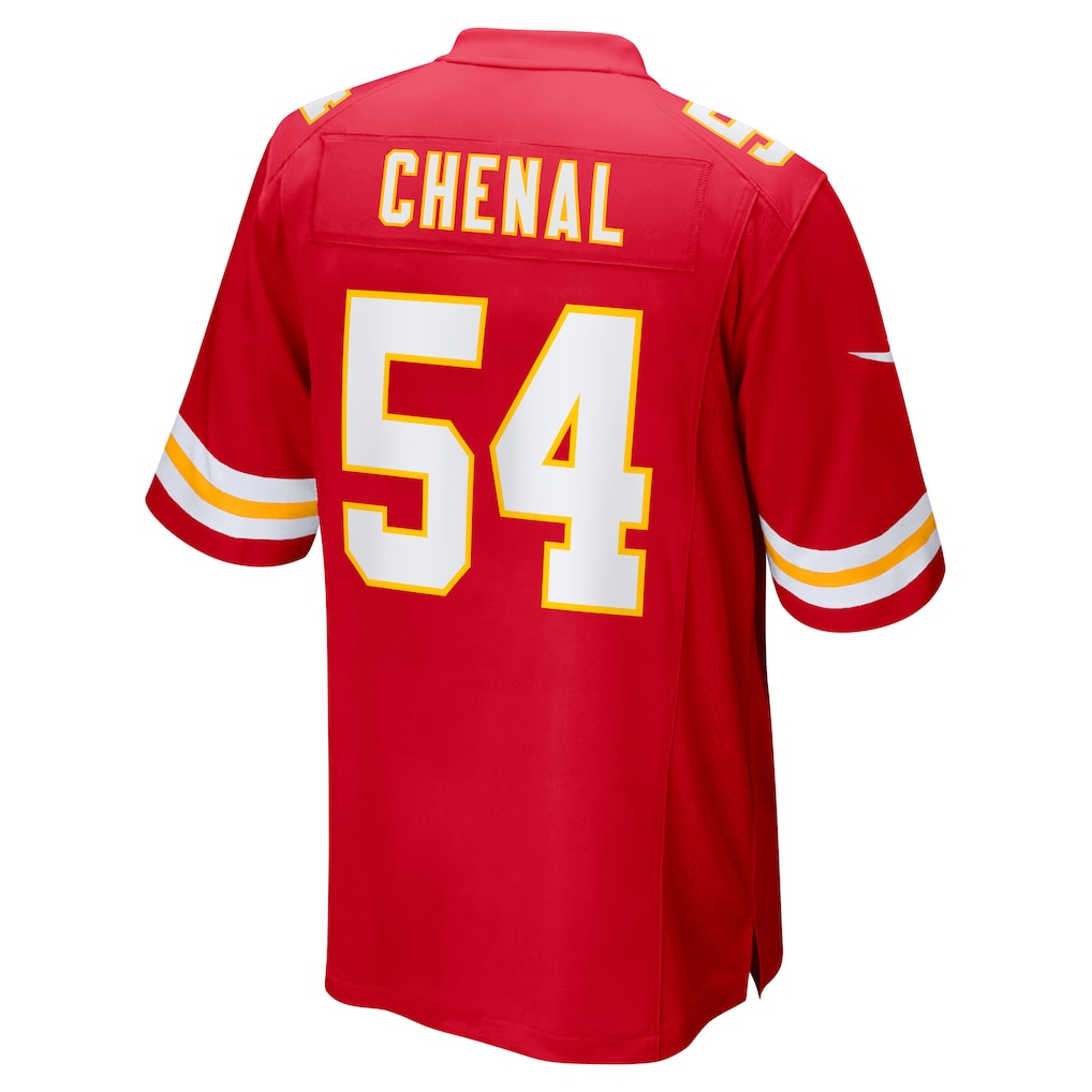 Davalo KC.Chiefs #54 Leo Chenal Red Game Player Jersey