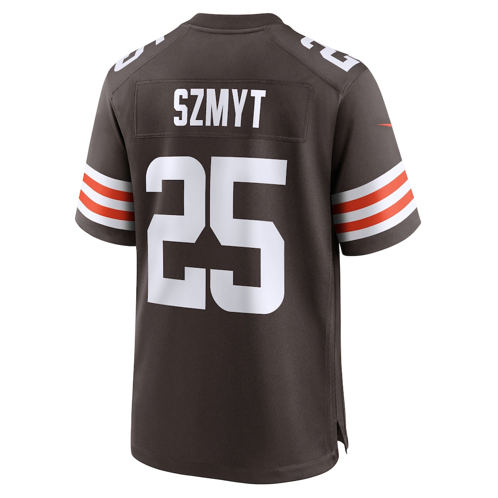 Davalo C.Browns #25 Andre Szmyt Brown Team Game Jersey