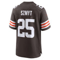 Davalo C.Browns #25 Andre Szmyt Brown Team Game Jersey
