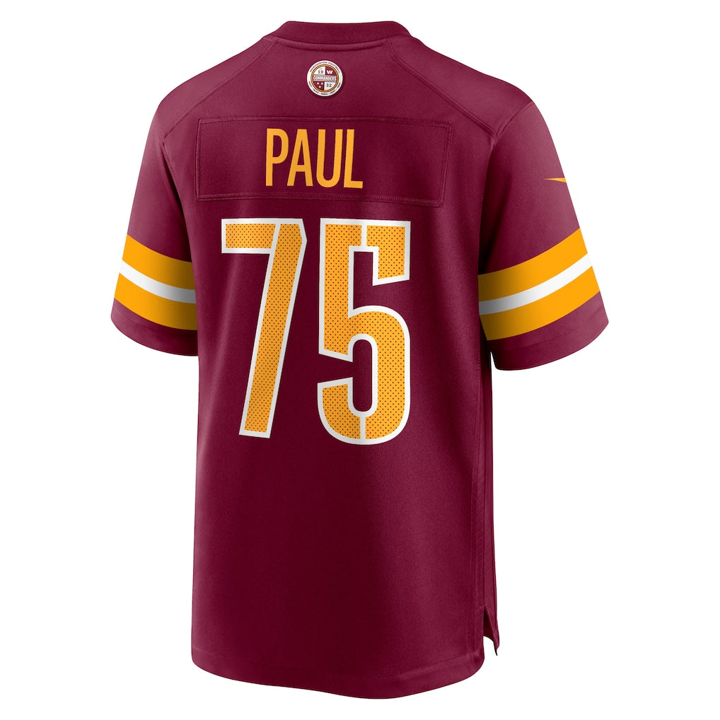 Davalo W.Commanders #75 Chris Paul Burgundy Player Game Jersey