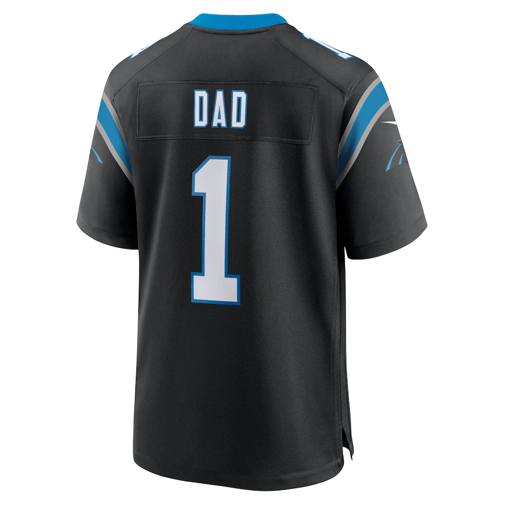 Davalo C.Panthers #1 Dad Black Game Jersey