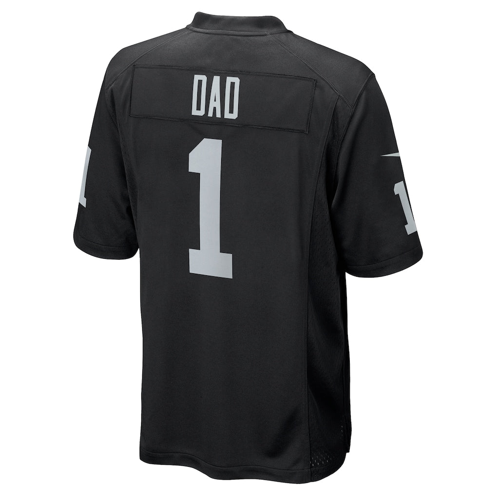 Davalo LV.Raiders #1 Dad Black Game Jersey
