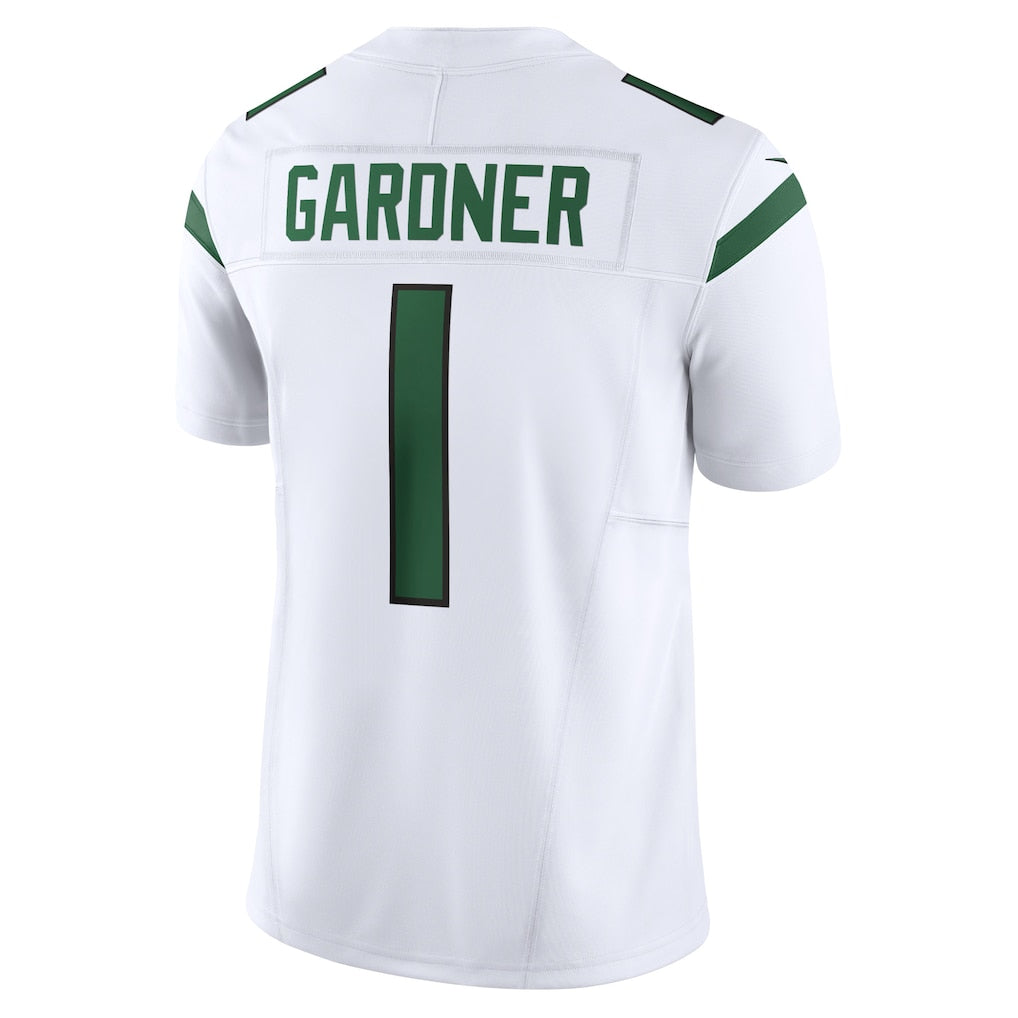 Davalo NY.Jets #1 Ahmad Sauce Gardner White Vapor F.U.S.E. Limited Jersey
