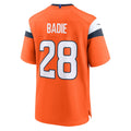 Davalo D.Broncos #28 Tyler Badie Orange Team Game Jersey
