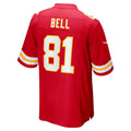 Davalo KC.Chiefs #81 Blake Bell Red Game Player Jersey